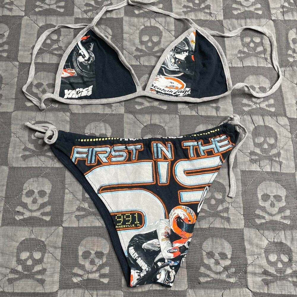 Y2k harley davidson bikini size